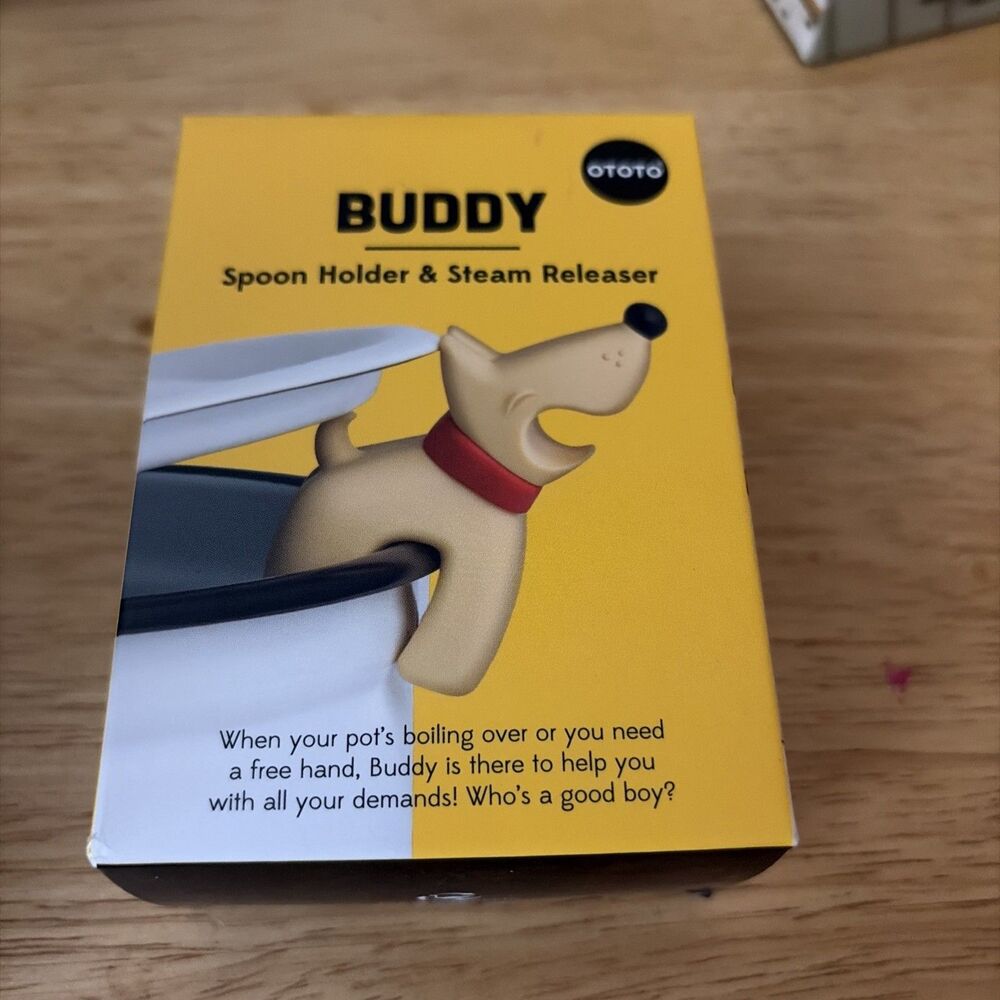 Ototo Buddy The Dog [Tan] Spoon Holder & Steam Releaser Brand New